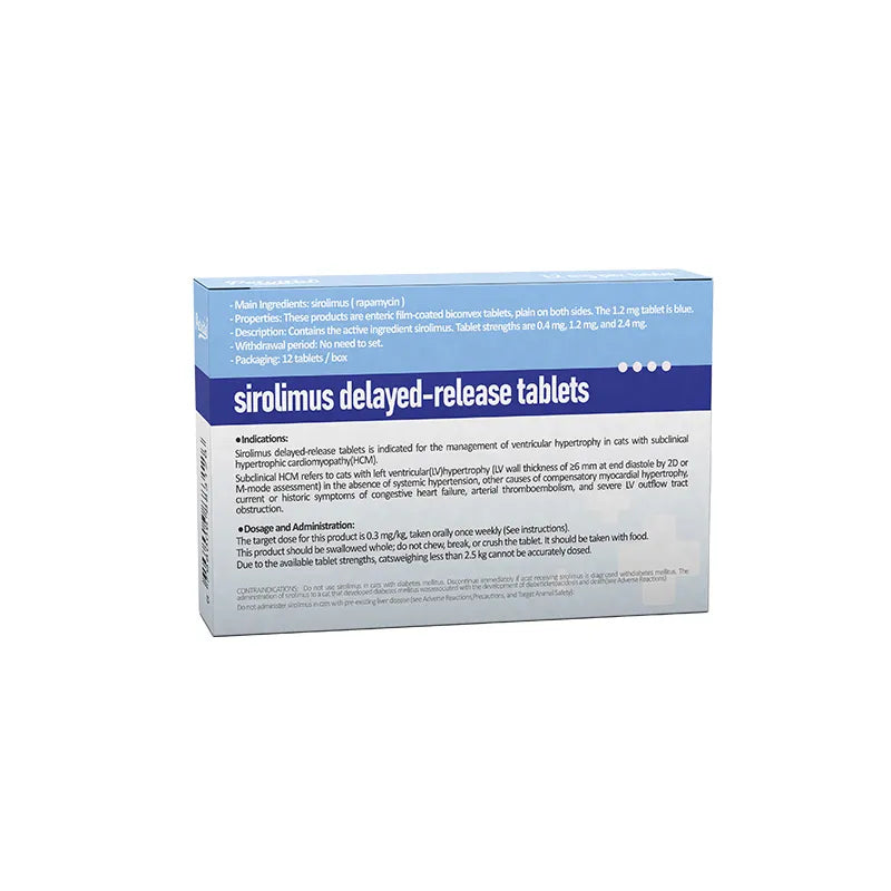 Rapamycin (Sirolimus) Delayed-release Tablets, HCM in Cats Treatment