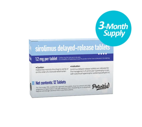 siro_3mo Rapamycin (Sirolimus) Delayed-release Tablets, HCM in Cats Treatment